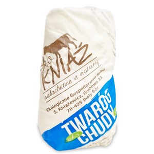 TWARÓG CHUDY BIO (około 0,45 kg) - EKO KNIAŹ (NA ZAMÓWIENIE)