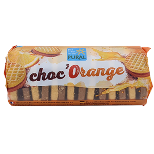 CIASTKA MARKIZY MINI Z KREMEM KAKAO - POMARAŃCZA BIO 85 g - PURAL