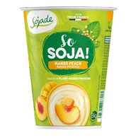 DESER SOJOWY MANGO - BRZOSKWINIA BEZGLUTENOWY BIO 400 g - SOJADE