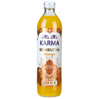 KOMBUCHA Z MANGO NISKA ZAWARTOŚĆ CUKRÓW FAIR FOR LIFE DEMETER BIO 500 ml - KARMA KOMBUCHA