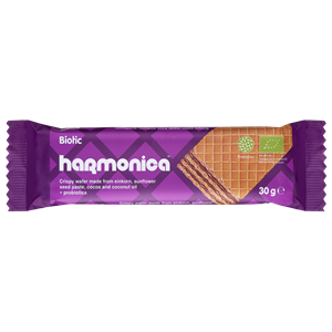 WAFELEK Z SAMOPSZY Z KREMEM MLECZNO - KAKAOWYM Z PROBIOTYKAMI BIO 30 g - HARMONICA