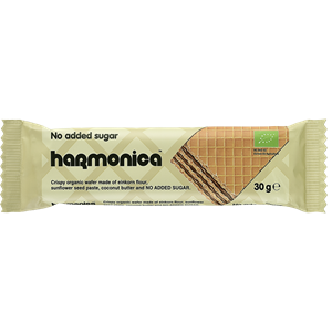 WAFELEK Z SAMOPSZY Z KREMEM MLECZNO - KAKAOWYM BEZ DODATKU CUKRU BIO 30 g - HARMONICA