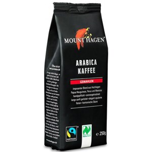 KAWA MIELONA ARABICA 100 % FAIR TRADE BIO 250 g - MOUNT HAGEN