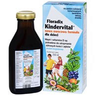 SUPLEMENT DIETY WAPŃ I WITAMINA D DLA DZIECI W PŁYNIE BEZGLUTENOWY 250 ml - SALUS (FLORADIX)