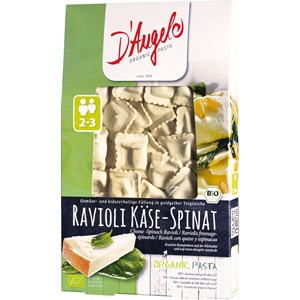 RAVIOLI Z SEREM I SZPINAKIEM BIO 250 g - D`ANGELO