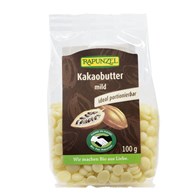 TŁUSZCZ KAKAOWY W KRĄŻKACH BIO 100 g - RAPUNZEL