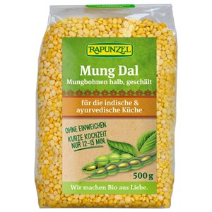 FASOLA MUNG OBRANA POŁÓWKI NA DAL BIO 500 g - RAPUNZEL
