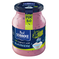 JOGURT KREMOWY JAGODOWY (3,8 % TŁUSZCZU W MLEKU) BIO 500 g (SŁOIK) - SOBBEKE