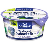 KEFIR KREMOWY Z JAGODAMI BIO 150 g - SOBBEKE