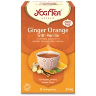 HERBATKA IMBIROWO - POMARAŃCZOWA Z WANILIĄ (GINGER ORANGE WITH VANILLA) BIO (17 x 1,8 g) 30,6 g - YOGI TEA