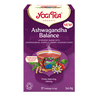 HERBATKA AJURWEDYJSKA RÓWNOWAGA Z ASHWAGANDHĄ (ASHWAGANDHA BALANCE) BIO (17 x 2 g) 34 g - YOGI TEA