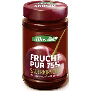 MUS WIŚNIOWY (75 % OWOCÓW) BIO 250 g - ALLOS