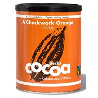 CZEKOLADA DO PICIA POMARAŃCZOWO - IMBIROWA FAIR TRADE BEZGLUTENOWA BIO 250 g - BECKS COCOA