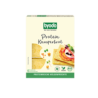 PIECZYWO CHRUPKIE PROTEINOWE CIECIERZYCA - SOCZEWICA - GROCH BEZGLUTENOWE BIO (6 x 18,34 g) 110 g - BYODO