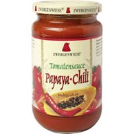 SOS POMIDOROWY PAPAYA - CHILI (PIKANTNY) BEZGLUTENOWY BIO 350 g - ZWERGENWIESE