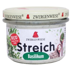 PASTA SŁONECZNIKOWA Z BAZYLIĄ BEZGLUTENOWA BIO 180 g - ZWERGENWIESE