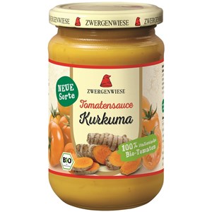 SOS Z ŻÓŁTYCH POMIDORÓW Z KURKUMĄ BEZGLUTENOWY BIO 340 ml - ZWERGENWIESE