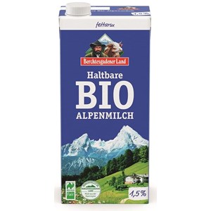 MLEKO ALPEJSKIE UHT (min. 1,5 % TŁUSZCZU) BIO 1 L - BERCHTESGADENER LAND