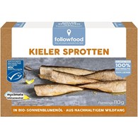 SZPROTY WĘDZONE MSC W BIO OLEJU SŁONECZNIKOWYM 110 g (80 g) - FOLLOWFOOD