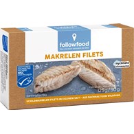 MAKRELA MSC FILETY W SOSIE WŁASNYM 125 g (90 g) - FOLLOWFOOD