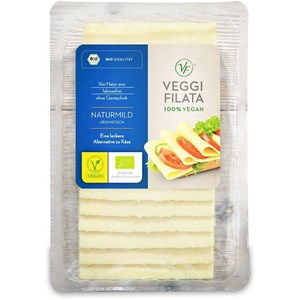 PRODUKT WEGAŃSKI PLASTRY ŻÓŁTE BEZGLUTENOWY BIO 150 g - VEGGI FILATA