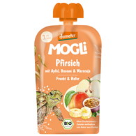 MUS JABŁKO - BRZOSKWINIA - BANAN - MARAKUJA - OWIES BEZ DODATKU CUKRÓW OD 1 ROKU DEMETER BIO 100 g - MOGLI