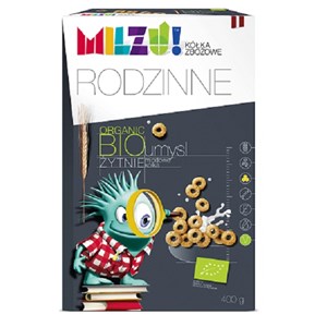 KÓŁKA ŻYTNIO - OWSIANE MIODOWE  UMYSŁ  BIO (2 x 200 g) 400 g - MILZU