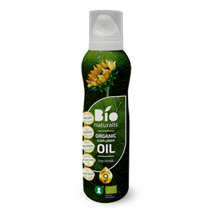 OLEJ SŁONECZNIKOWY (SPRAY) DO GOTOWANIA I SMAŻENIA TŁOCZONY NA ZIMNO BIO 200 ml - EKKO (BIONATURALIS)
