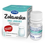 ŻYWE KULTURY BAKTERII DO JOGURTU IMU  ZAKWASKA  BEZGLUTENOWE 1 g (2 FIOLKI) - VIVO