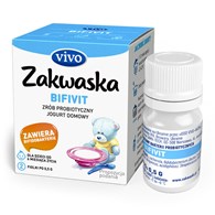 ŻYWE KULTURY BAKTERII DO JOGURTU BIFIVIT  ZAKWASKA  BEZGLUTENOWE 1 g (2 FIOLKI) - VIVO