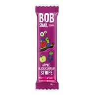 PRZEKĄSKA STRIPE JABŁKO - CZARNA PORZECZKA BEZ DODATKU CUKRU BEZGLUTENOWA 14 g - BOB SNAIL