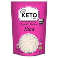 MAKARON (KONJAC) W KSZTAŁCIE RYŻU BEZGLUTENOWY BIO 270 g (200 g) - KETO CHEF (BETTER THAN FOODS)