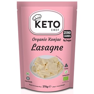 MAKARON (KONJAC) LASAGNE BEZGLUTENOWY BIO 270 g (200 g) - KETO CHEF (BETTER THAN FOODS)