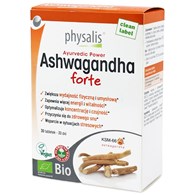 ASHWAGANDHA FORTE BIO 30 TABLETEK - PHYSALIS