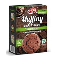 MIESZANKA NA MUFFINY CZEKOLADOWE Z KREMEM BUDYNIOWYM BEZGLUTENOWA 310 g - CELIKO