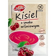 KISIEL O SMAKU WIŚNIOWYM BEZ DODATKU CUKRU BEZGLUTENOWY 40 g - CELIKO