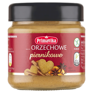 PASTA ORZECHOWA PIERNIKOWA BEZGLUTENOWA 185 g - PRIMAVIKA