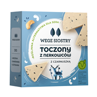 WEGAŃSKA ALTERNATYWA SERA Z ORZECHÓW NERKOWCA Z CZARNUSZKĄ BEZGLUTENOWA 140 g - WEGE SIOSTRY