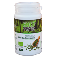 SOK Z MŁODEGO JĘCZMIENIA BIO (500 mg) 560 TABLETEK - BIO ORGANIC FOODS