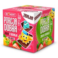 KOSTKA Z NIESPODZIANKĄ (PRZEKĄSKA JABŁKOWO - TRUSKAWKOWA + ZABAWKA) 16 g - PORCJA DOBRA