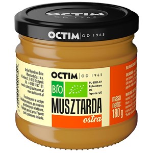 MUSZTARDA OSTRA BIO 180 g - OCTIM