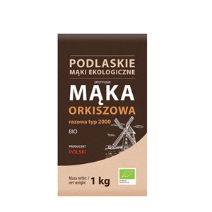 MĄKA ORKISZOWA RAZOWA TYP 2000 BIO 1 kg - BIO LIFE (MĄKI PODLASKIE)