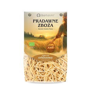MAKARON (3 JAJECZNY ORKISZOWY) KRAJANKA ŚREDNIA BIO 250 g - BARTOLINI (PRADAWNE ZBOŻA)