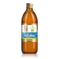 OLEJ LNIANY TŁOCZONY NA ZIMNO BIO 500 ml - ZŁOTO POLSKIE