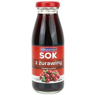 SOK Z ŻURAWINY 100 % 250 ml - NATURAVENA