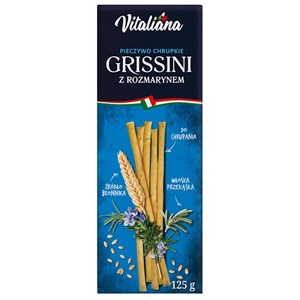 PALUSZKI GRISSINI Z ROZMARYNEM 125 g - VITALIANA