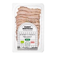 SCHAB NA MAŚLE PIECZONY W PLASTRACH BIO 100 g - FARMY ROZTOCZA (Z PÓŁKI)