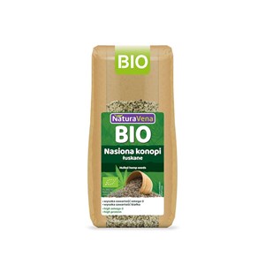 NASIONA KONOPI ŁUSKANE BIO 200 g - NATURAVENA