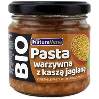 PASTA WARZYWNA Z KASZĄ JAGLANĄ  BIO 185 g - NATURAVENA