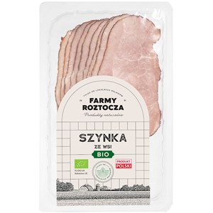 SZYNKA ZE WSI PLASTRY BIO 100 g - FARMY ROZTOCZA (Z PÓŁKI)